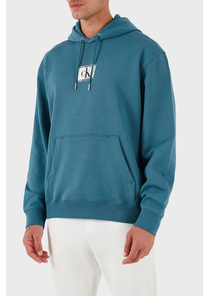 Logolu Pamuklu Regular Fit Kapüşonlu Sweat LV04RC286GCCY Erkek Sweat LV04RC286G Ccy modelleri