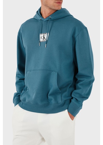 Logolu Pamuklu Regular Fit Kapüşonlu Sweat LV04RC286GCCY Erkek Sweat LV04RC286G Ccy fırsatları