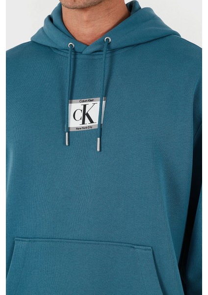 Logolu Pamuklu Regular Fit Kapüşonlu Sweat LV04RC286GCCY Erkek Sweat LV04RC286G Ccy indirimleri
