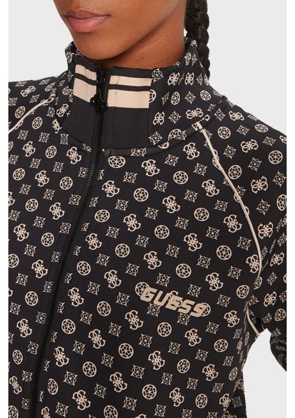 Aggie 4g Logo Baskılı Regular Fit Dik Yaka Scuba Sweat V5YQ03KB212 Bayan Sweat V5YQ03 KB212 PJ4P fırsatları