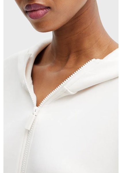 Relaxed Fit Kapüşonlu Yaka Kanguru Cepli Sweat Bayan Sweat XW000980 AF16111 U1003 fırsatları