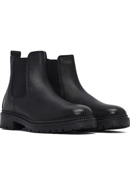 Kadın Siyah Deri Chelsea Bot 25WFD4105FT fırsatları