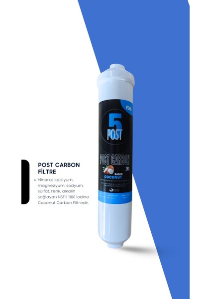 Tüm Kapalı Kasa Su Arıtma Cihazları Ile Uyumlu 5'li Su Arıtma Filtre Seti