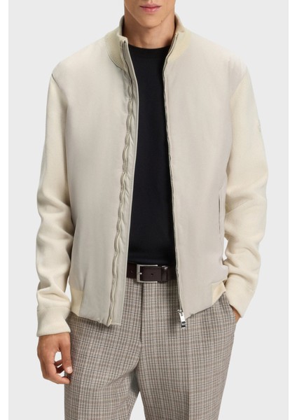 Logolu Regular Fit Dik Yaka Yumuşak Dokulu Ceket Erkek Ceket 50543135 131