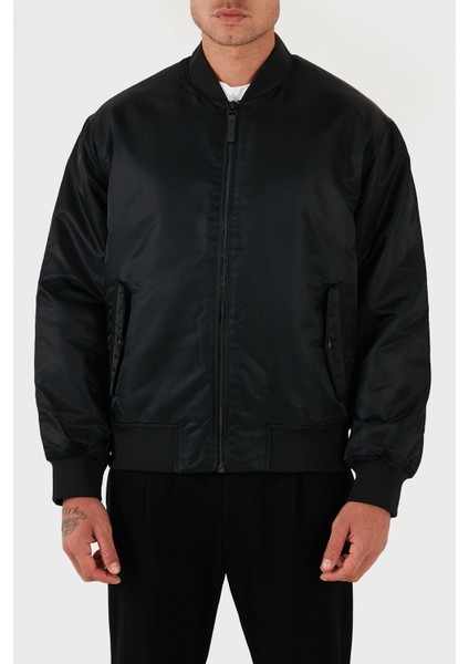 Regular Fit Kolej Yaka Su Itici Bomber Ceket LV04RC526GUB1 Erkek Ceket LV04RC526G Ub1