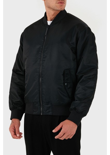 Regular Fit Kolej Yaka Su Itici Bomber Ceket LV04RC526GUB1 Erkek Ceket LV04RC526G Ub1 fırsatları