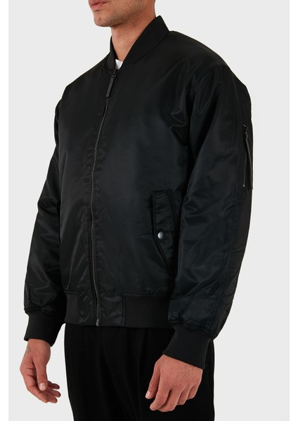 Regular Fit Kolej Yaka Su Itici Bomber Ceket LV04RC526GUB1 Erkek Ceket LV04RC526G Ub1
