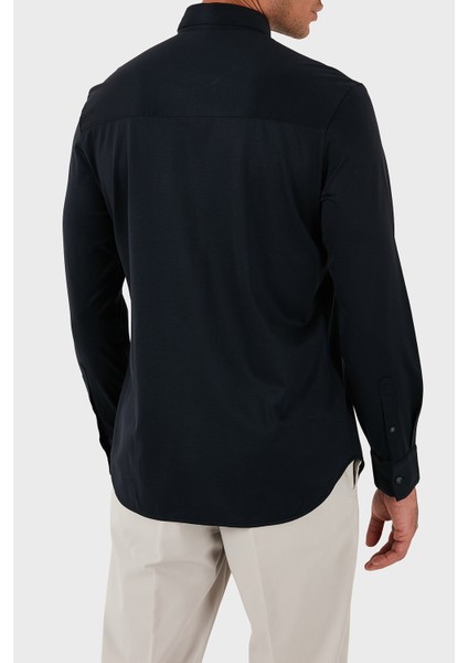 Logolu Pamuklu Regular Fit Klasik Yaka Gömlek Erkek Gömlek EM003055 AF10761 UB118 fiyatları