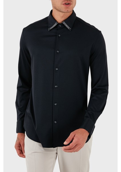 Logolu Pamuklu Regular Fit Klasik Yaka Gömlek Erkek Gömlek EM003055 AF10761 UB118 indirimleri