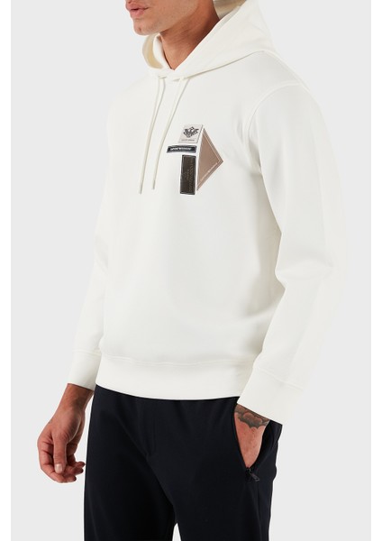 Logolu Pamuklu Regular Fit Kapüşonlu Sweat Erkek Sweat EM003587 AF10013 U0003 fırsatları