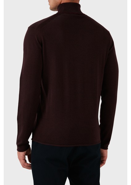 % 100 Yün Regular Fit Balıkçı Yaka Logolu Kazak Erkek Kazak EM002025 AF14195 F5009 fiyatları