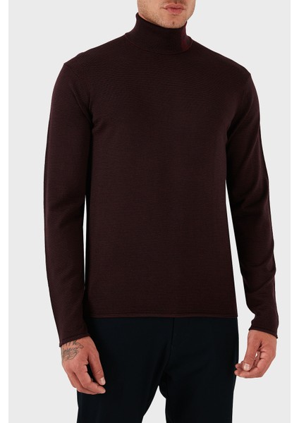 % 100 Yün Regular Fit Balıkçı Yaka Logolu Kazak Erkek Kazak EM002025 AF14195 F5009 modelleri