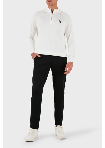 Logolu Regular Fit Yarım Fermuarlı Dik Yaka Kazak Erkek Kazak 50543786 102 fiyatları