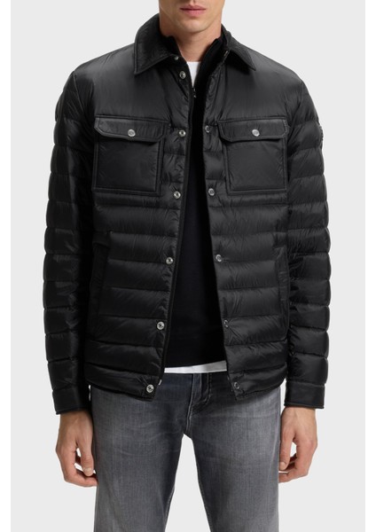 Kapitoneli Regular Fit Kuş Tüyü Dolgulu Su Itici Şişme Mont Erkek Mont 50540456 001