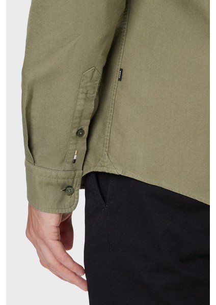 Logolu % 100 Pamuk Slim Fit Düğmeli Yaka Gömlek Erkek Gömlek 50544917 314 indirimleri