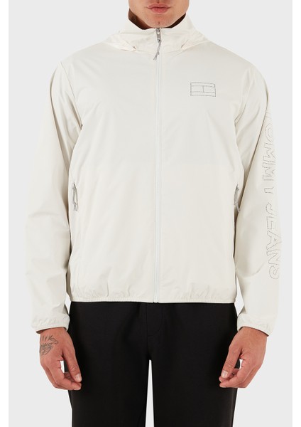 Slim Fit Gizli Kapüşonlu Suya Dayanıklı Ceket Erkek Ceket DM0DM21680 Ybh