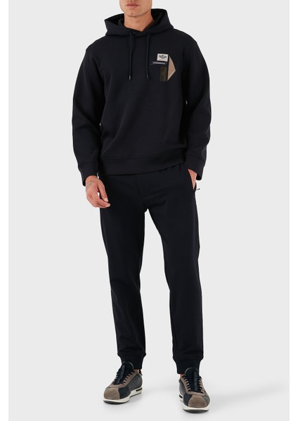 Logolu Pamuklu Regular Fit Kapüşonlu Sweat Erkek Sweat EM003587 AF10013 UB118 fiyatları