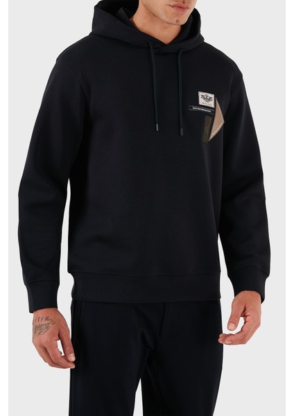 Logolu Pamuklu Regular Fit Kapüşonlu Sweat Erkek Sweat EM003587 AF10013 UB118 indirimleri