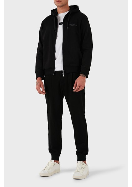 Logo Baskılı Streç Pamuklu Regular Fit Kapüşonlu Sweat Erkek Sweat XM001293 AF20934 UC001 fiyatları