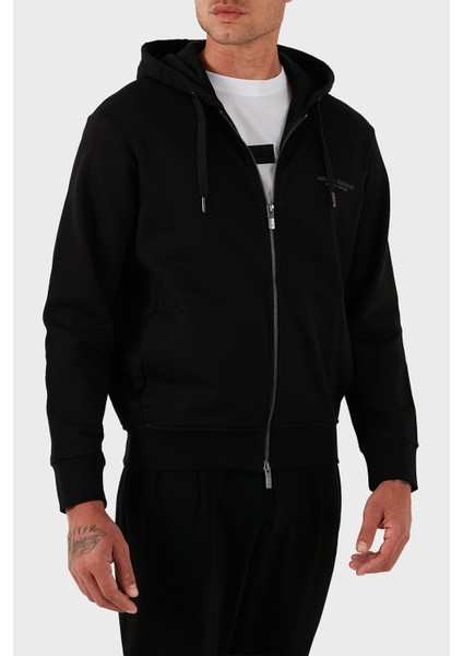 Logo Baskılı Streç Pamuklu Regular Fit Kapüşonlu Sweat Erkek Sweat XM001293 AF20934 UC001 fırsatları