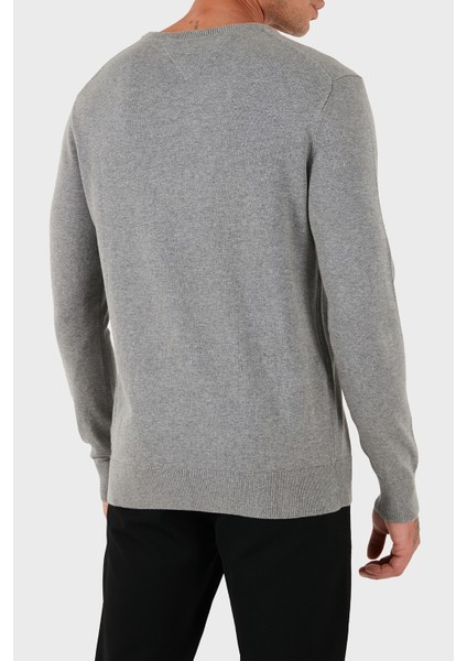 % 100 Pamuk Regular Fit Bisiklet Yaka Logolu Kazak Erkek Kazak MW0MW14748 P91 fiyatları