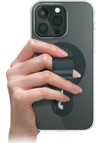 Momostick Mag-Flatstıck – Manyetik Parmak Tutucu & Stand (Tüm Telefonlara Uyumlu)