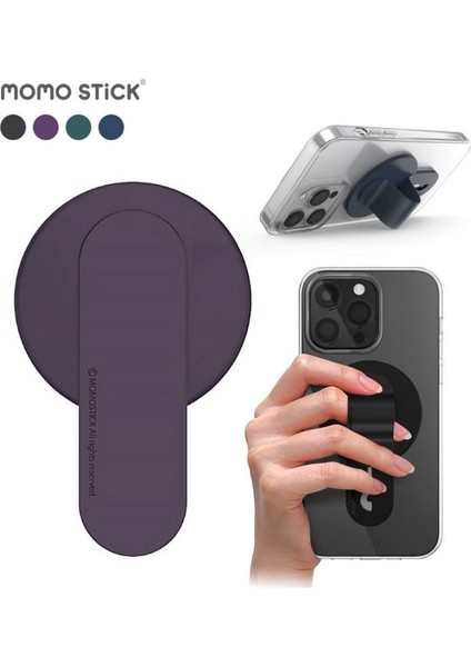 Momostick Mag-Flatstıck – Manyetik Parmak Tutucu & Stand (Tüm Telefonlara Uyumlu) modelleri