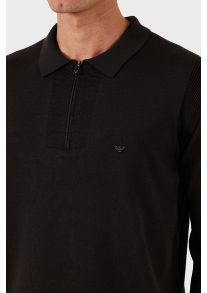 % 100 Yün Regular Fit Yarım Fermuarlı Polo Yaka Kazak Erkek Kazak EM001512 AF14158 U6280 indirimleri