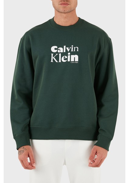 Logolu Pamuklu Relaxed Fit Bisiklet Yaka Sweat LV04LD242GLLG Erkek Sweat LV04LD242G Llg