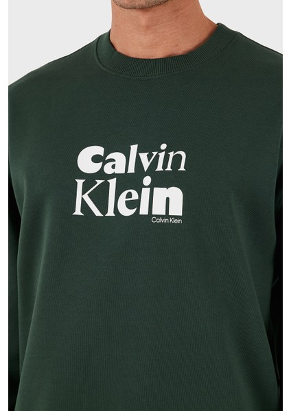 Logolu Pamuklu Relaxed Fit Bisiklet Yaka Sweat LV04LD242GLLG Erkek Sweat LV04LD242G Llg indirimleri