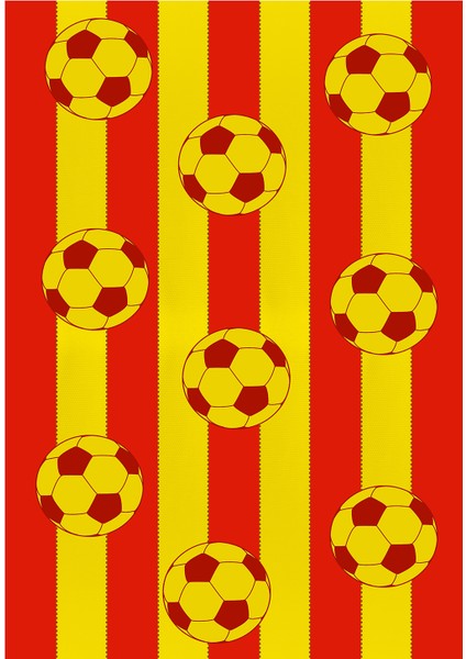 Dijital Baskılı Kaymaz Taban Sarı Kırmızı Taraftar Çocuk Oyun Halısı fiyatları