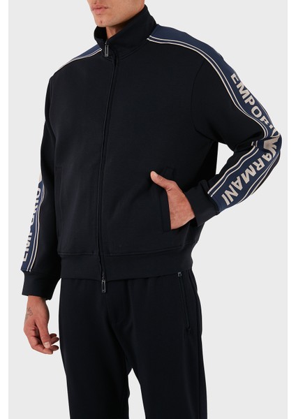 Logolu Pamuklu Regular Fit Dik Yaka Sweat Erkek Sweat EM002913 AF10013 UB118 fırsatları