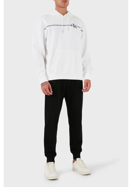 Logolu Şerit Detaylı Regular Fit Kapüşonlu Sweat LV04RC289GYAF Erkek Sweat LV04RC289G Yaf fiyatları