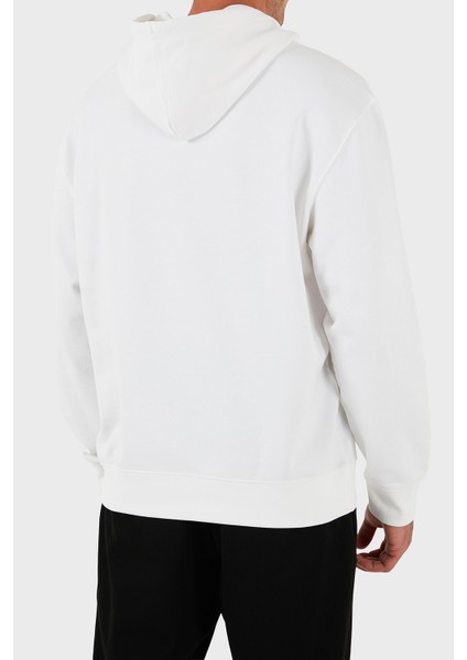 Logolu Şerit Detaylı Regular Fit Kapüşonlu Sweat LV04RC289GYAF Erkek Sweat LV04RC289G Yaf modelleri