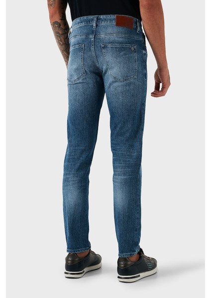 Streç Pamuklu Slim Fit Normal Bel Daralan Paça Jeans Erkek Kot Pantolon 50544640 437 modelleri