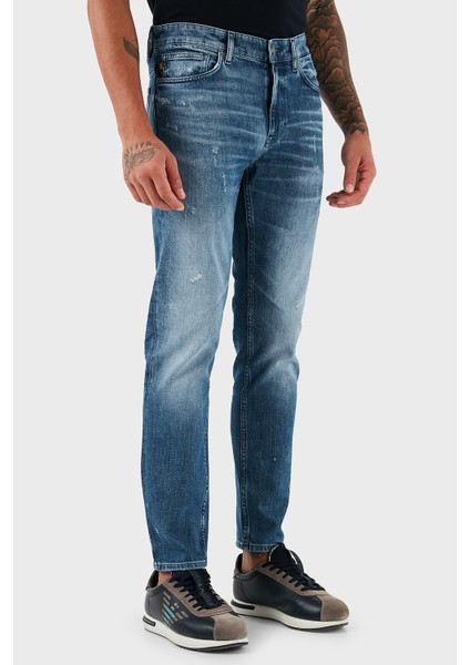 Streç Pamuklu Slim Fit Normal Bel Daralan Paça Jeans Erkek Kot Pantolon 50544640 437 fırsatları