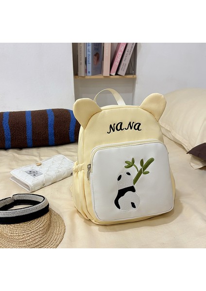 Karikatür Sevimli Küçük Panda Okul Çantası Anaokulu Omuz Çantası (Yurt Dışından)