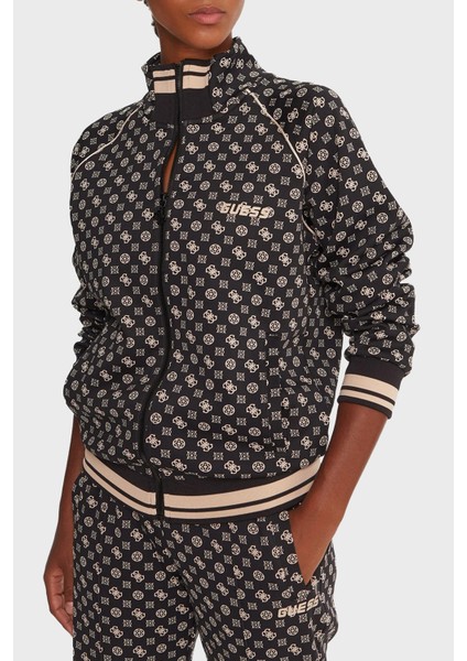 Aggie 4g Logo Baskılı Regular Fit Dik Yaka Scuba Sweat V5YQ03KB212 Bayan Sweat V5YQ03 KB212 PJ4P