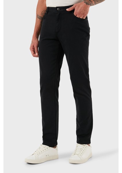 Streç Pamuklu Comfort Fit Normal Bel Düz Paça Pantolon Erkek Pantolon MW0MW38810 Bds fırsatları