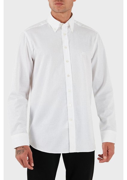 Jakarlı % 100 Pamuk Regular Fit Düğmeli Yaka Gömlek Erkek Gömlek MRIB0004 AQ043 W0800 fırsatları