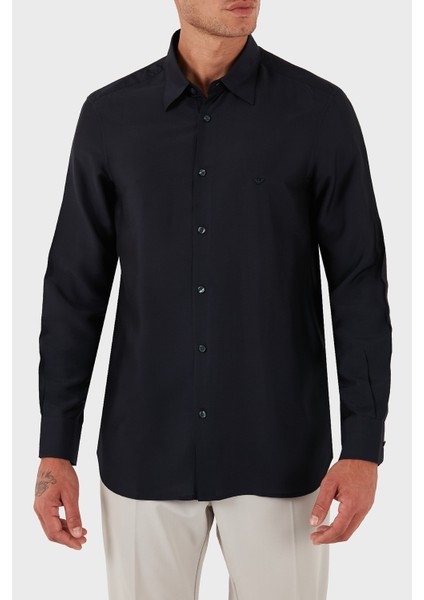 Ipek Karışımlı Regular Fit Klasik Yaka Gömlek Erkek Gömlek EM001537 AF17293 UB118