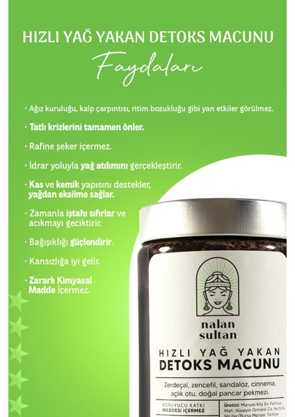 | Vücuttan Hızlı Yağ Atan Detoks Macunu (700 gr) Açlık Hissini Dengeler. modelleri