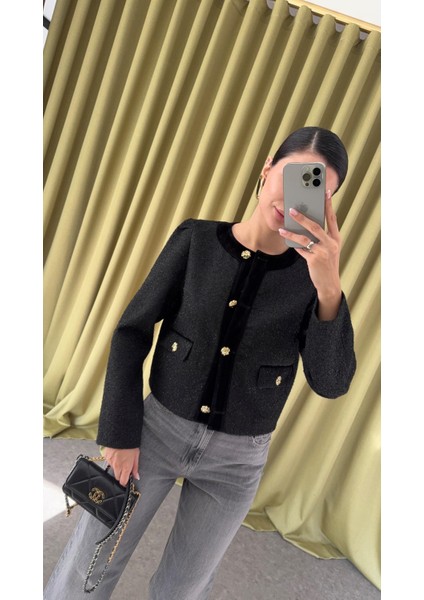 Gold Düğmeli Simli Ceket fırsatları