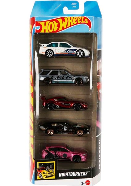 Hot Wheels 5'li Araba Seti - JBJ87 Nightburnerz