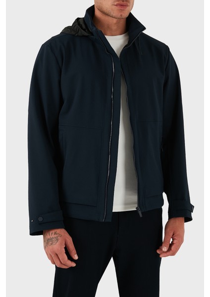 Regular Fit Dik Yaka Gizlenebilir Kapüşonlu Mont Erkek Mont 50547488 404