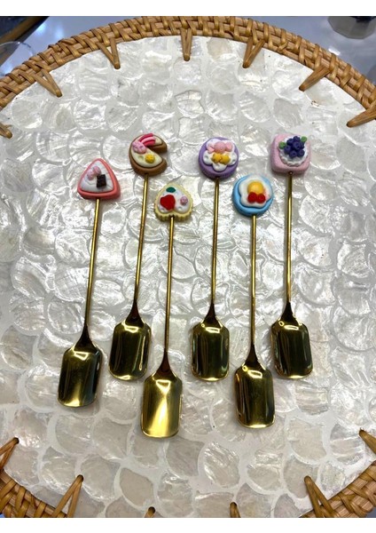 Altın Kek Desen1 6'lı Kahve/çay Kaşık fiyatları