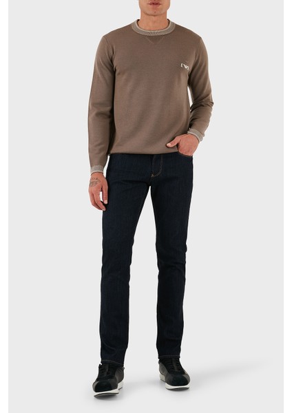 Streç Pamuklu Slim Fit Normal Bel Dar Paça Jeans Erkek Kot Pantolon EM000121 AF14116 MB001