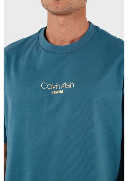 Pamuklu Relaxed Fit Bisiklet Yaka Logolu T Shirt LV04RC851GCCY Erkek T Shirt LV04RC851G Ccy indirimleri