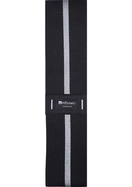 Medium Squat Direnç Bandı 35X8 cm Kaymaz Fitness Egzersiz Lastiği – Siyah & Açık Gri