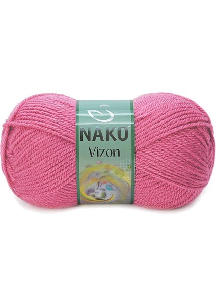 5 Adet Vizon Premium Akrilik El Örgü İpi Yünü Renk No : 180 Kuru Gül fiyatları